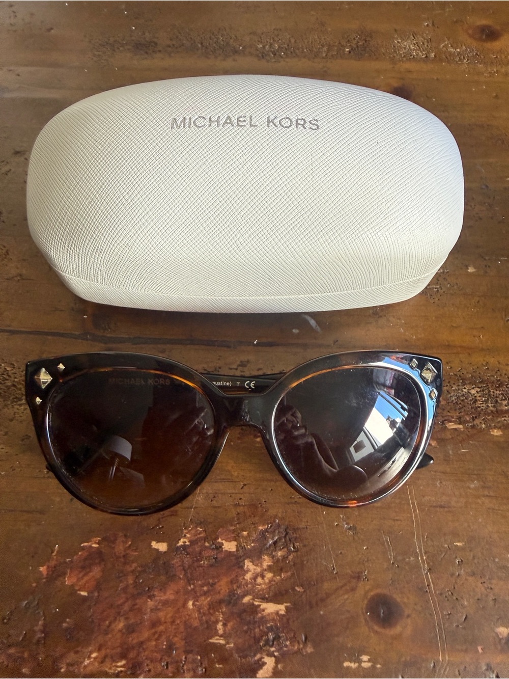 Michael Kors MK2156 ST. AUGUSTINE S Studded Tortoise -Brown Gradient Lens